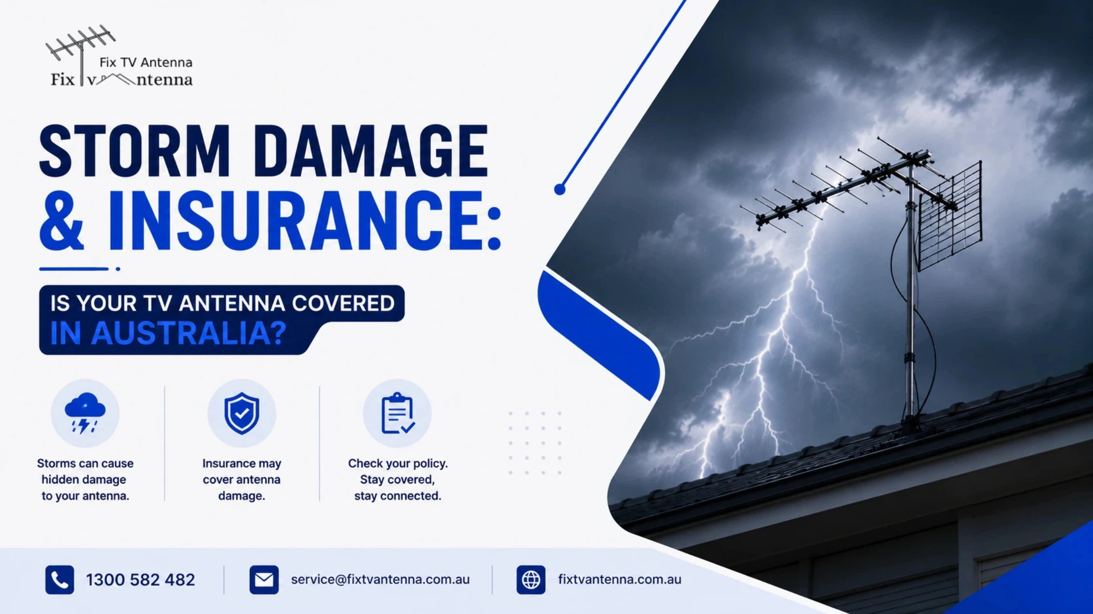 Storm Damage & Insurance Is Your TV Antenna Covered in Australia 1