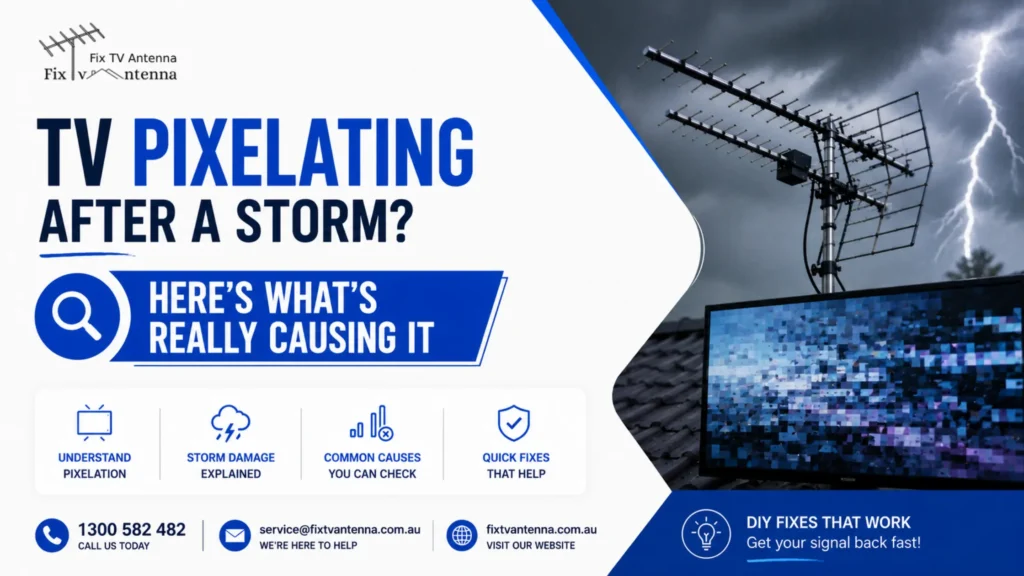 TV Pixelating After a Storm? Here’s What’s Really Causing It