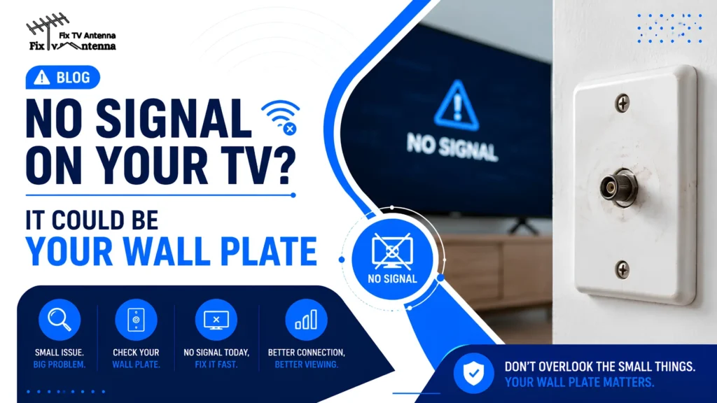 No Signal on Your TV It Could Be Your Wall Plate
