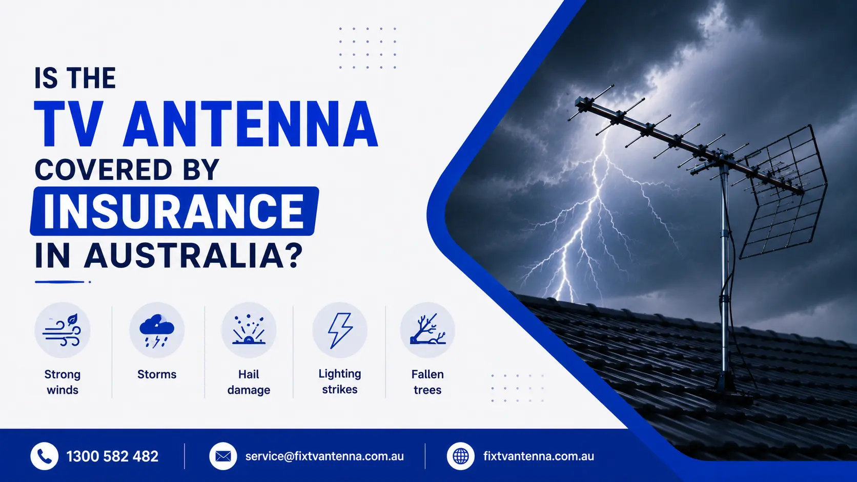 Is the TV antenna covered by insurance in Australia