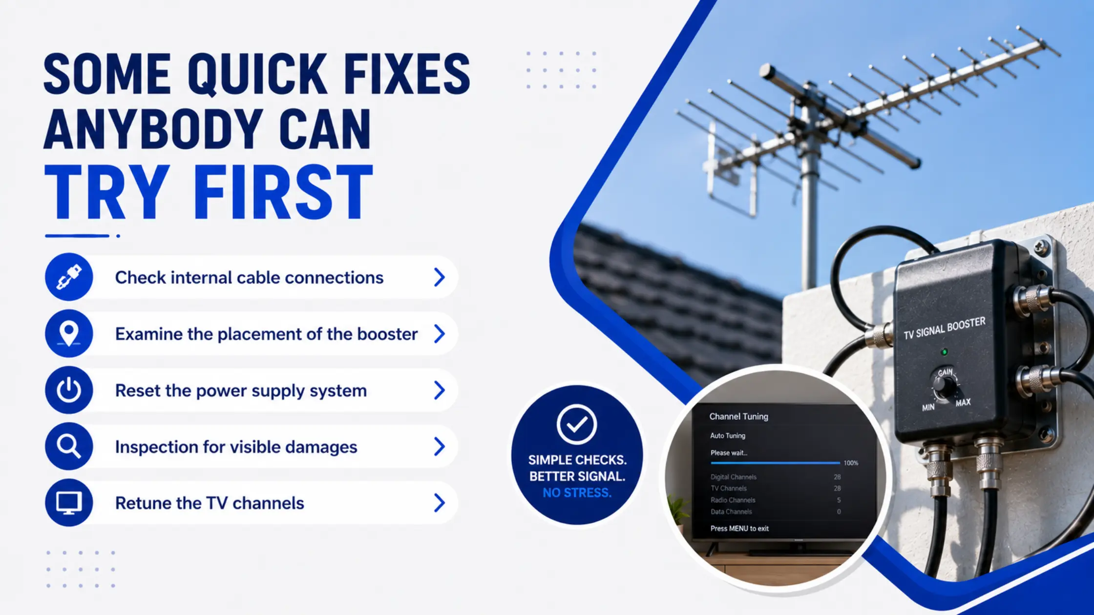 Some quick fixes anybody can try first