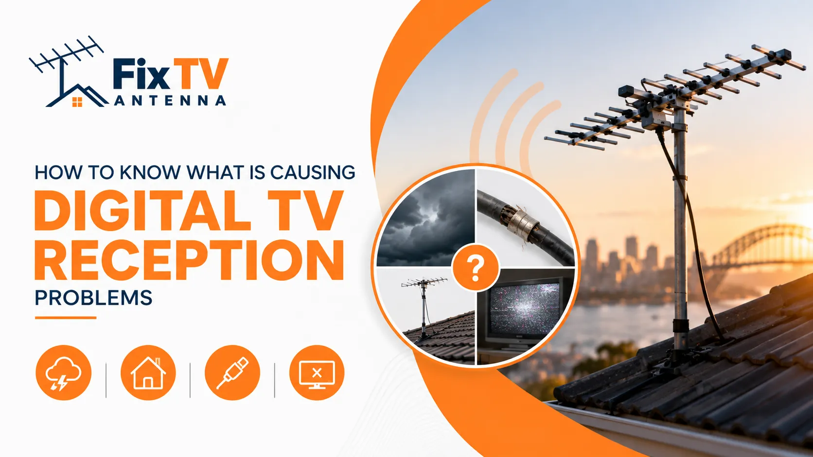 How to know what is causing digital TV reception problems