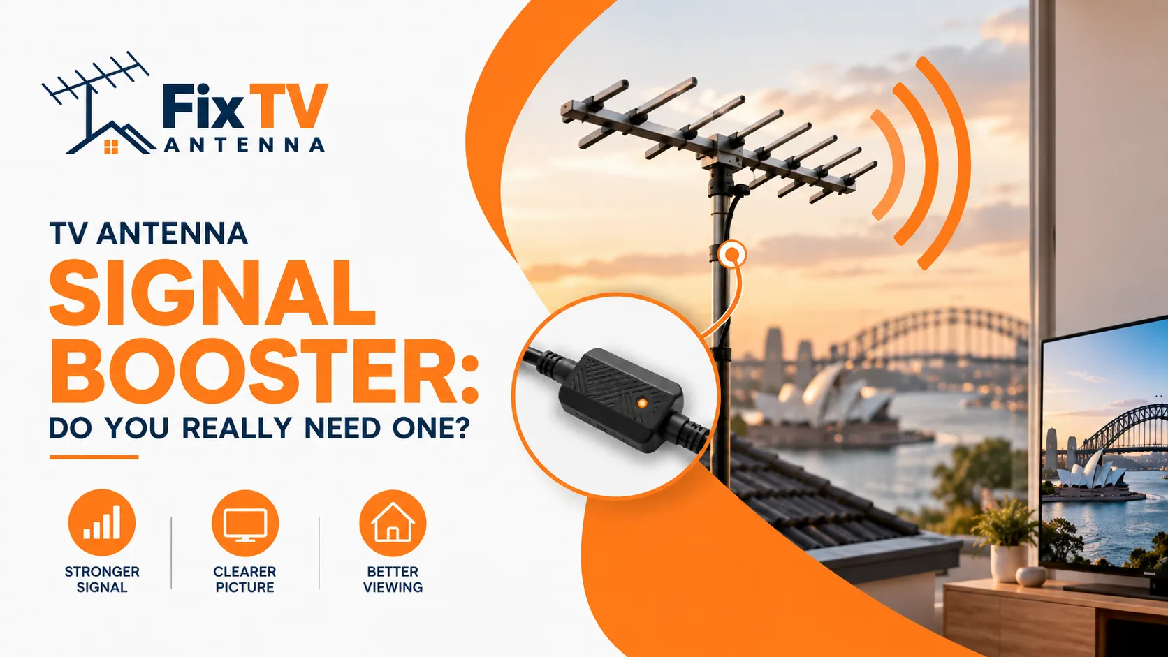 TV Antenna Signal Booster