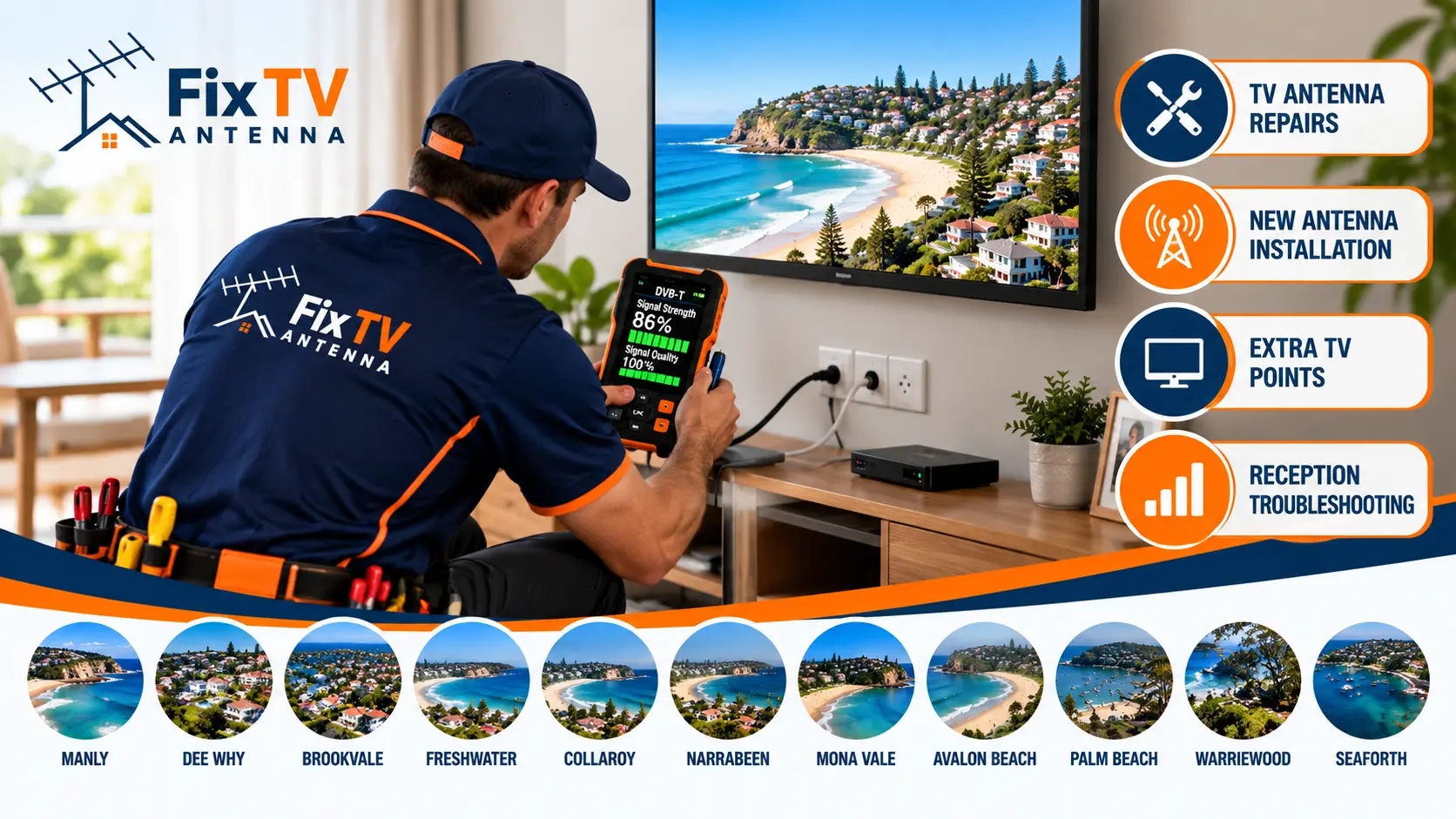 TV Antenna Repairs Across Northern Beaches Suburbs